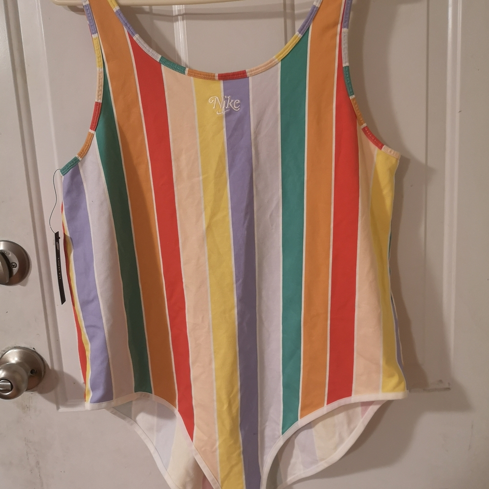 Nike Multicolor Striped Women's One Piece